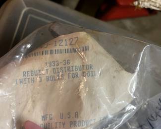 1933-36 Rebuilt Distributor w/3 bolts for coils