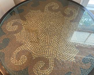 Pier1 iron mosaic high top table