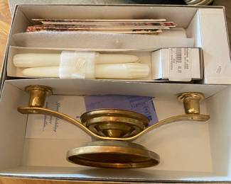 Vintage wedding ceremonial candle