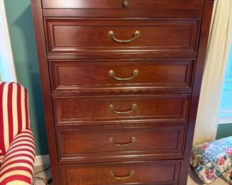 Eathan Allen high boy chest