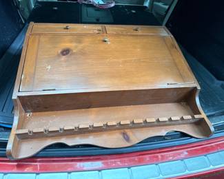 Yield House wooden hanging silverware holder