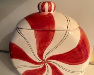 Peppermint cookie jar