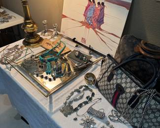 Vintage handbags, and jewelry