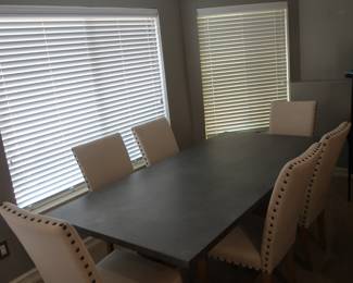 Table 84” x 40.5”    6 Chairs