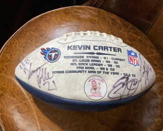 KEVIN CARTER SIGNED FOOTBALL