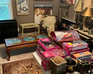 BARBIE DOLLS, RUG, ORIGINAL ART