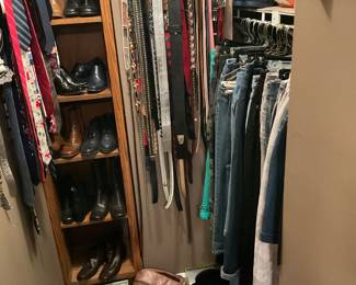 BOOTS, BELTS, CLOTHING