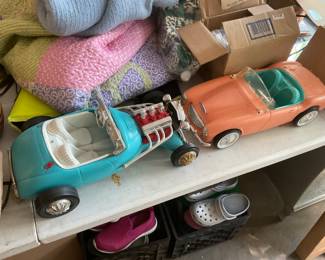 VINTAGE KEN AND BARBIE CARS
