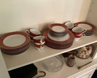 MIKASA PARCHMENT RED CHINA
