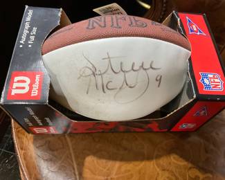 FOOTBALL SIGNED BY STEVE MCNAIR