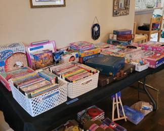 DVDs, games, craft supplies