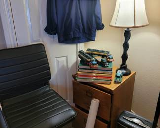 Records, shredder, file cabinet