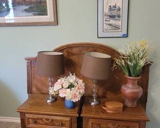 side tables, head board, furniture