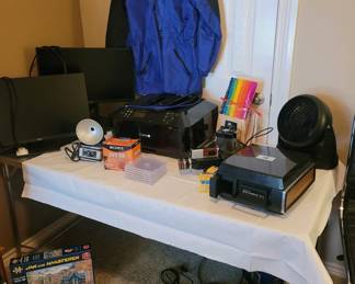 Cameras, Printer, monitors, heaters, fan