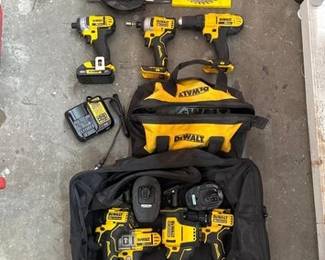 2224  DeWalt Cordless Tools and Tool Bags 