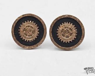 902  Sterling Silver Rotary Cufflinks, 15.5g 