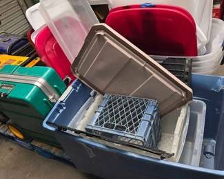 2326  23 Plastic Totes  Carrier 