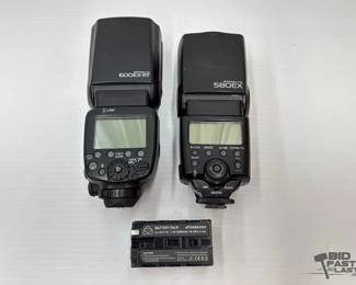 1820  Canon Speedlight 600 EXRT and 580 EX Flash Units 