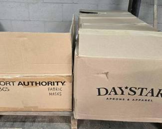 2702  NEW 4 Boxes of Fabric Mask  Vest 