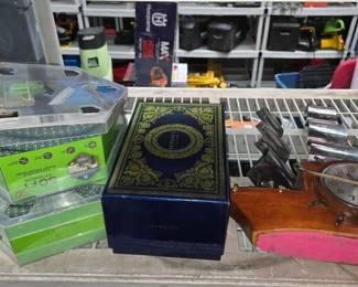2342  Versace Cologne Travel Set, Boat Shaped Clock  More 