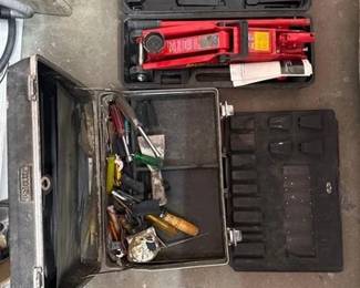 2148  MVP SuperLift 4000lb Hydraulic Floor Jack and Tools 