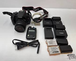 1828  Canon Rebel T3i Camera with Zoom Lens EFS 1855mm 13.55.6 I... 