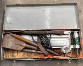 2616  Hitachi Demolition Hammer with Interchangeable Heads, Case an... 