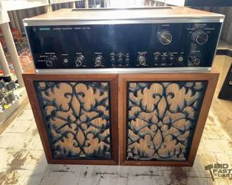 8420  Pioneer Stereo Receiver and 2 High Fidelity Speaker Systems 