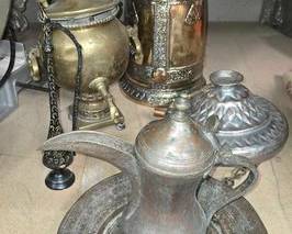 2682  7 Metal Drinkware  Decor 