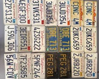 622  21 License Plates 