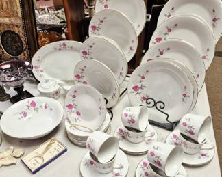 Much china. 44 pcs. "Wedding Rose"