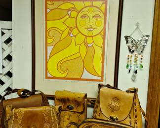 Large selection of artwork-prints, oils, watercolors-framed and unframed. St. Joseph artist Cindy Weaver signed and dated "J L Sunshine" #10/45 framed print 1978