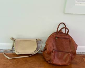 Leather bag, leather backpack