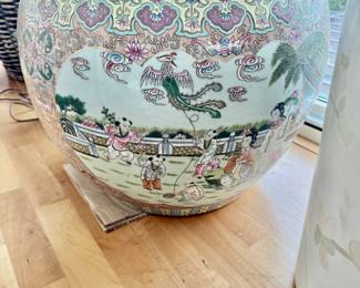 Chinese Famille Rose fish bowl