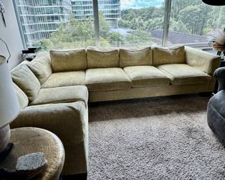 Custom sectional 28"h x 81"x 87" x 40" d