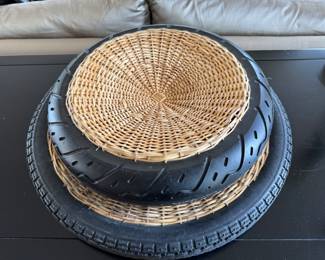 2 Fernando & Humberto Campana TRANSNEOMATIC Bowls  22"dia, 2.25" thick; 16.5"dia, 3.75" thick