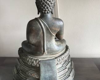 Seated Buddha figure   17.5"h x 15"w