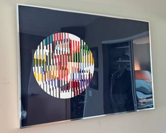 Yaacov Agam print signed 29" x 43" 