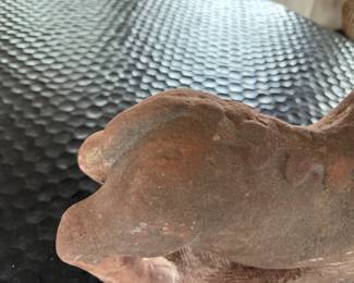 Indian red sandstone equine figure - 17th century