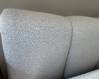 Custom upholstered king bed