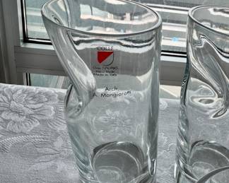 Angelo Mangiarotti ice stopper tall glasses 4 pc.