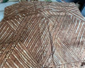 14 yards of Ikat fabricTapa cloth 12'9"  x 7'6.5"