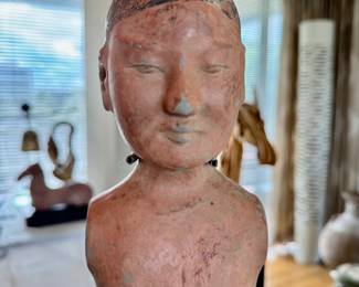 Han Dynasty terracotta figure   23"h 
