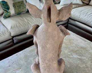 Tang dynasty figure of tomb guardian  26"h 