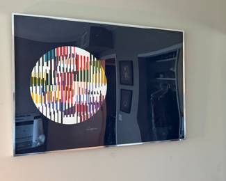 Yaacov Agam print signed 29" x 43" 