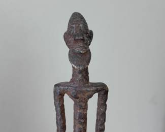 African Mali Dogon People  Star Gazer figure - iron 41.5"h