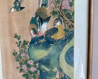Pr.  Asian watercolors    33.5"h x 17.5"w