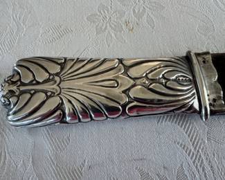 Antique sterling & tortoise page turner