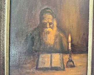 Simon Karczmar (1903- 1982)  oil on panel                                       image size 10" x 7.5"   frame size 14" x 11.5"