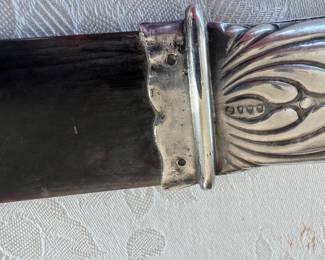Antique sterling & tortoise page turner